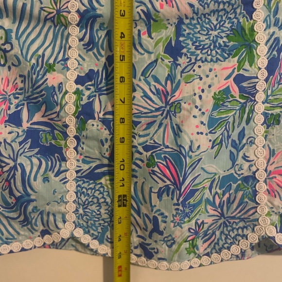 Lilly Pulitzer Scalloped Pink and Green Resort Mini Skirt - Picture 5 of 5